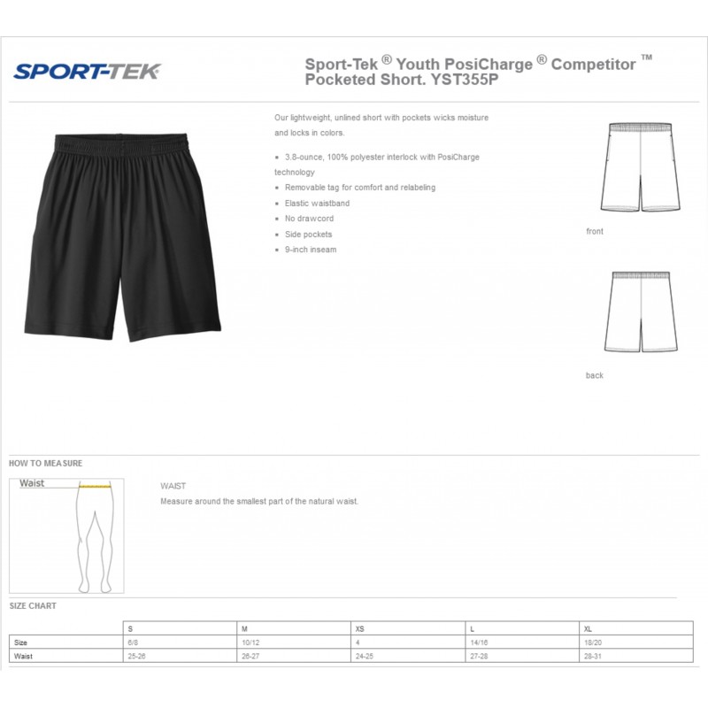 Youth Performance Pocketed Shorts 