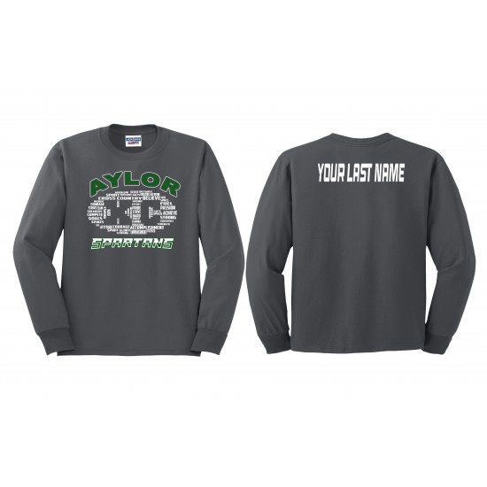 Youth Long Sleeve T-Shirt with Last Name Youth Long Sleeve T-Shirt with Last Name