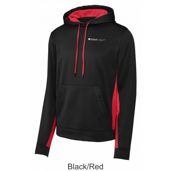 Sport-Tek® Sport-Wick® Fleece Colorblock Hooded Pullover