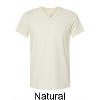 BELLA CANVAS® V-Neck T-Shirt - Front Print Only
