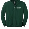 Hooded Full Zip Sweatshirt / Front Print Only