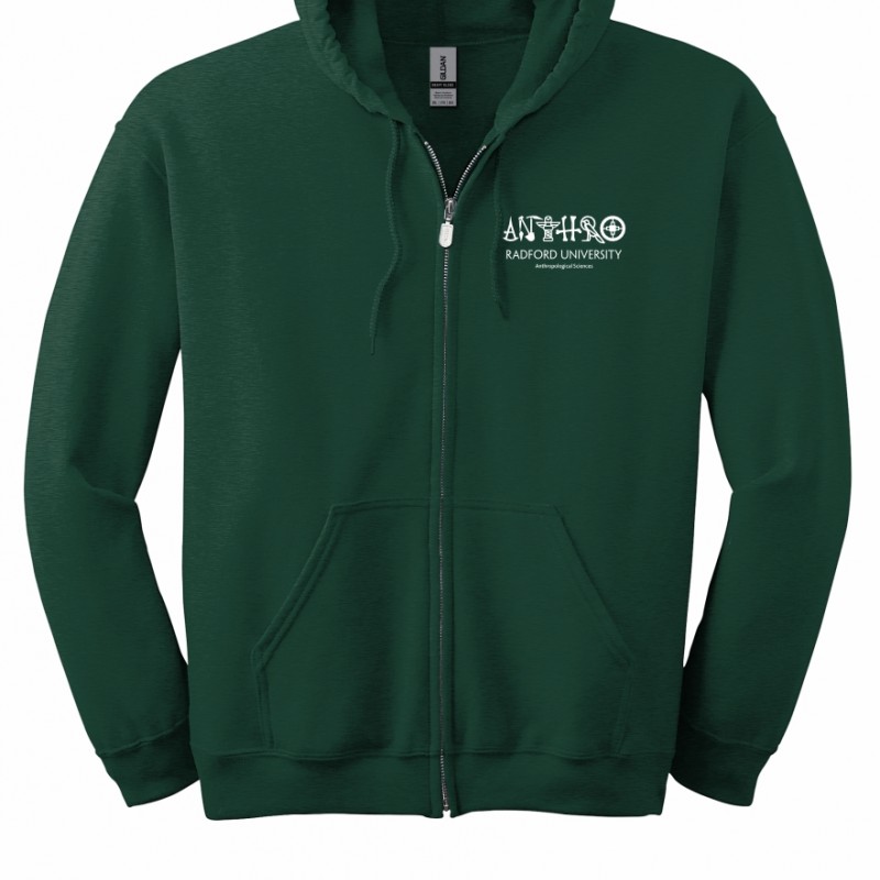 Hooded Full Zip Sweatshirt / Front Print Only