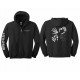 Hooded Full Zip Sweatshirt w/ Sleeve Print 