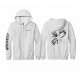 Hooded Full Zip Sweatshirt w/ Sleeve Print 