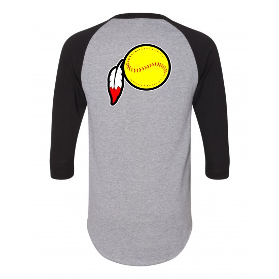 Adult Three-Quarter Raglan Baseball T-Shirt Adult Three-Quarter Raglan Baseball T-Shirt
