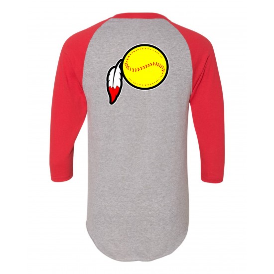 Adult Three-Quarter Raglan Baseball T-Shirt
