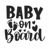 Baby on Board Car Decal