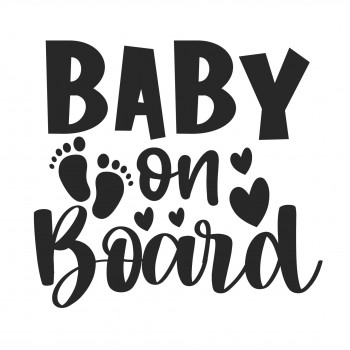 Baby on Board Car Decal