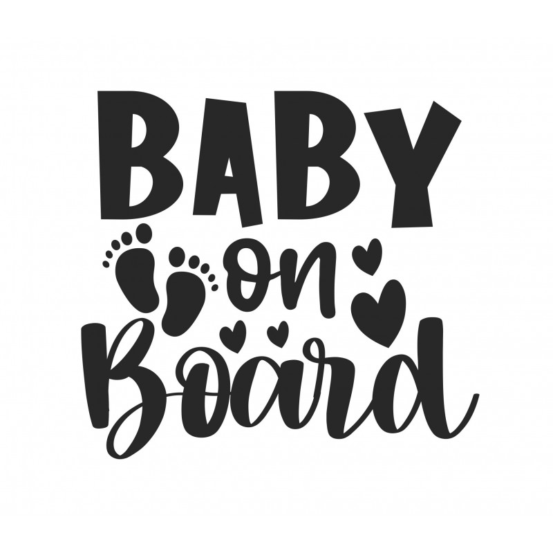 Baby on Board Car Decal
