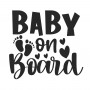 Baby on Board Car Decal