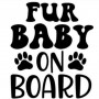 Fur Baby on Board Car Decal